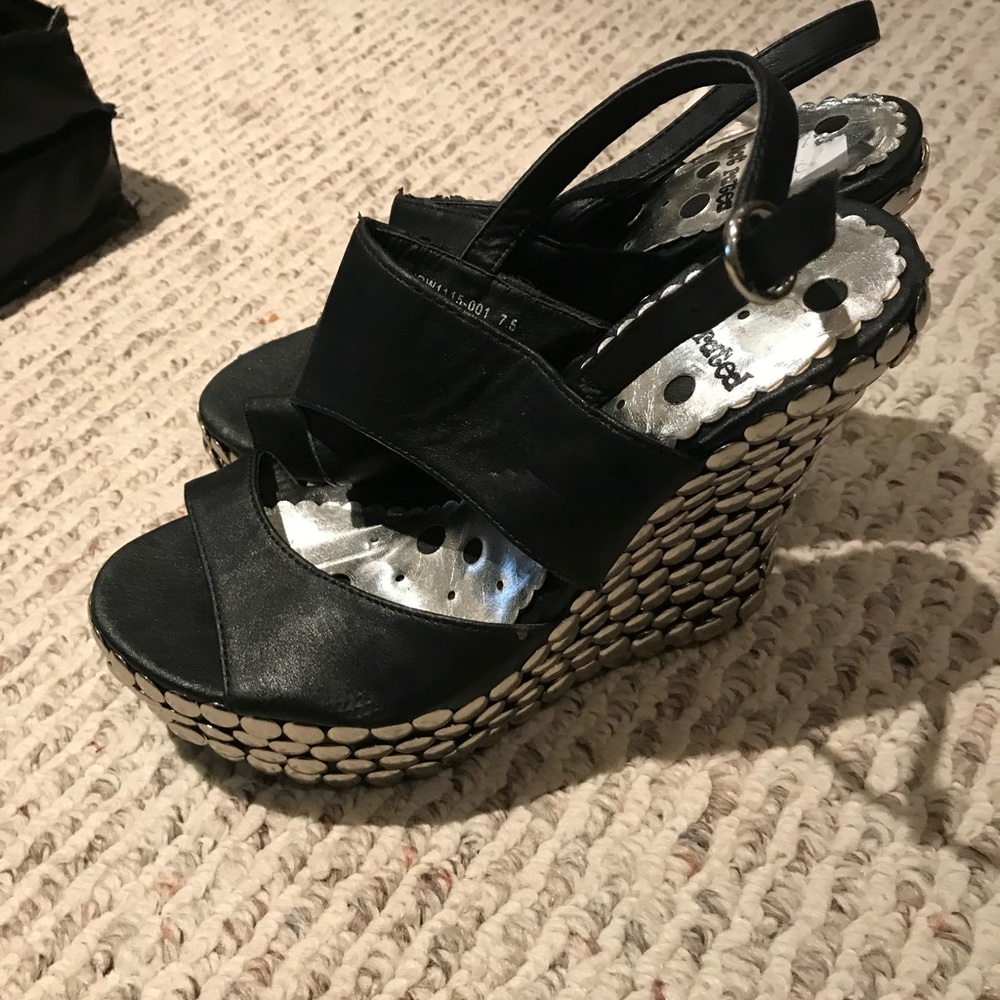 Not rated silver jewel stud shoes